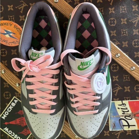 Nike Dunk Low Pro 'Grey Classic Green' 624044-033 - Picture 8 of 14